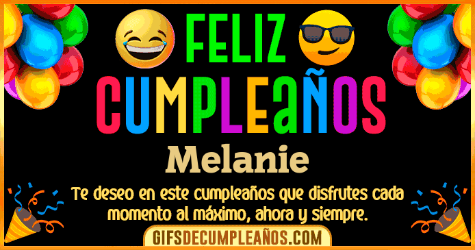 Feliz Cumpleaños Melanie
